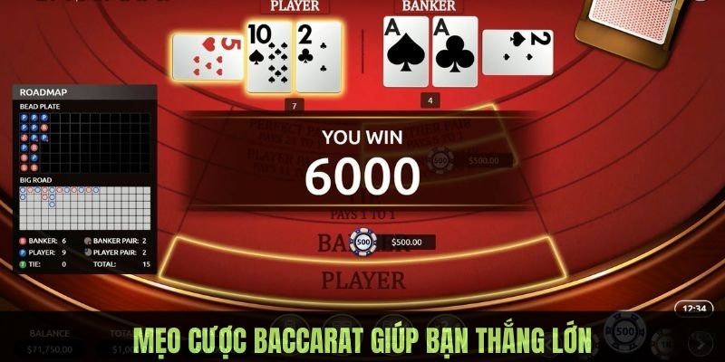 Chiến thuật đặt cược baccarat giúp bạn dễ dành chiến thắng